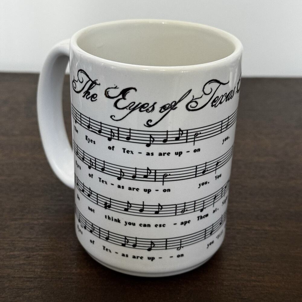University of Texas Longhorns Mug The Eyes of Texas Song Lyrics Cactus Coatings